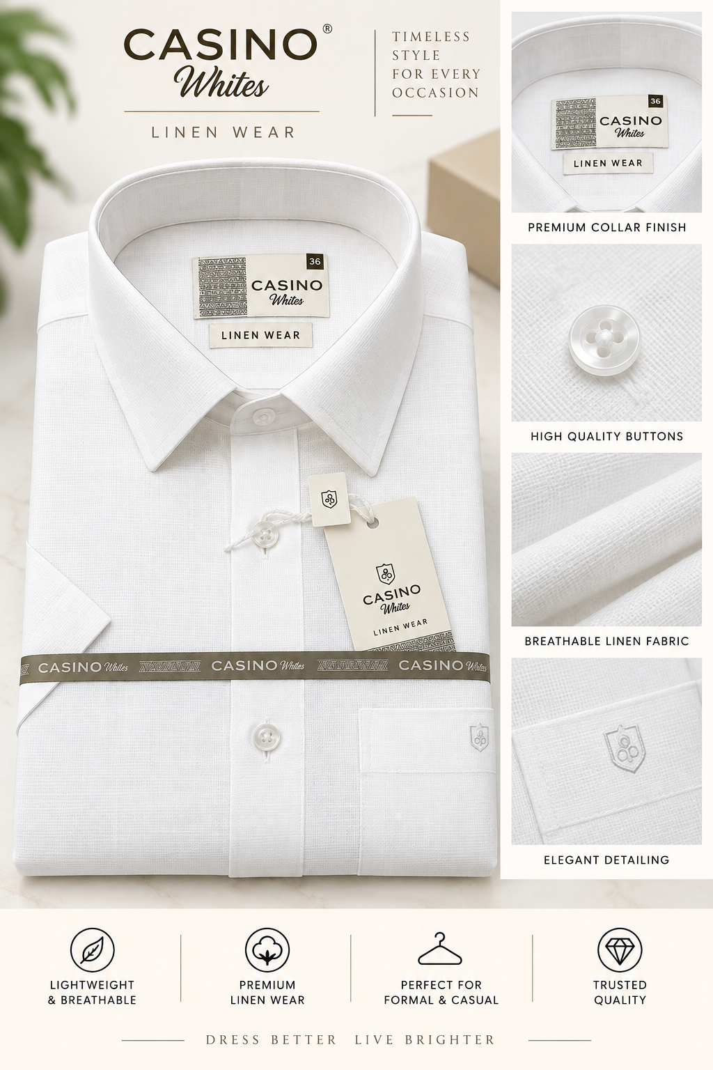 Linen wear Half sleeve
