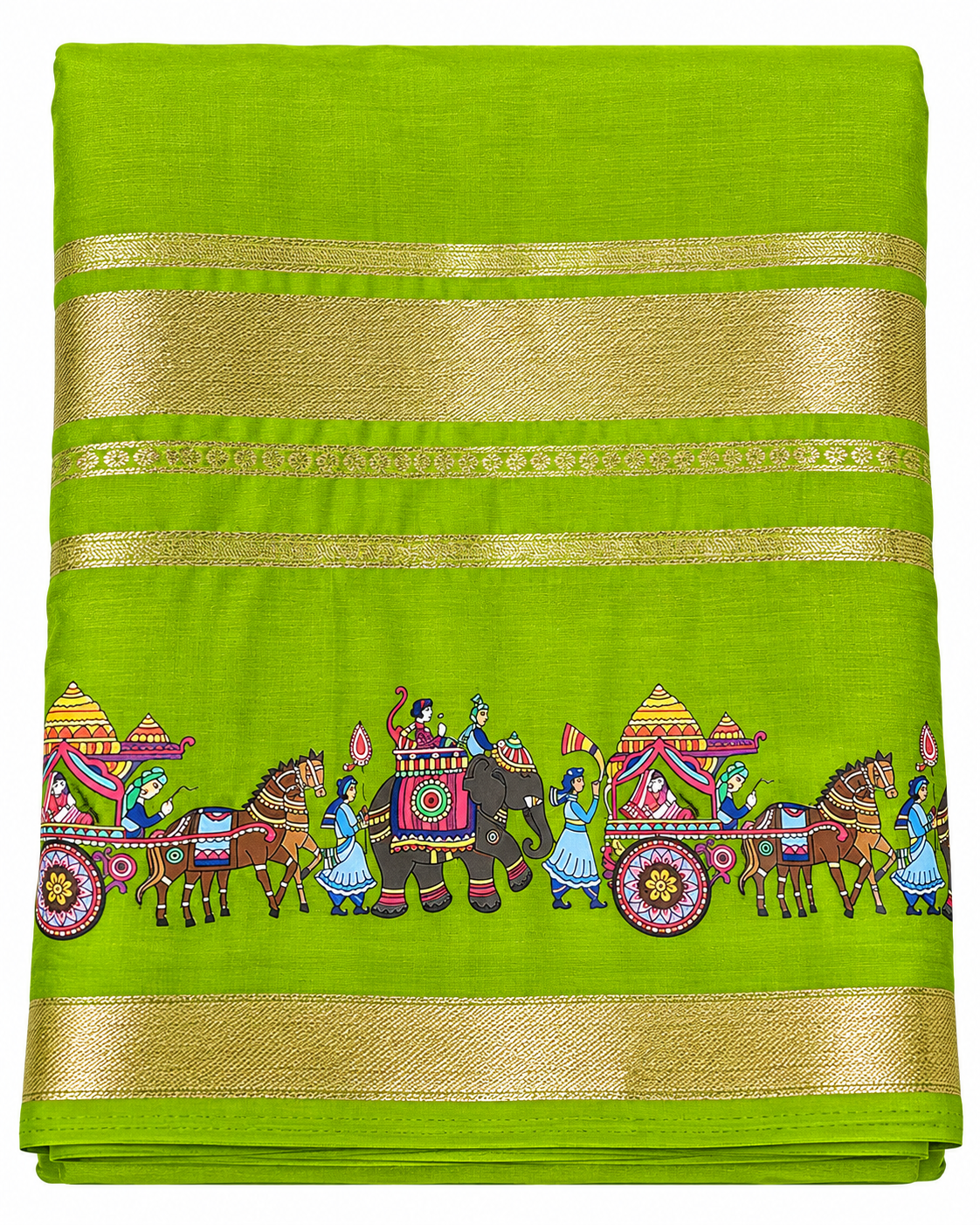 Printed Mysore silk