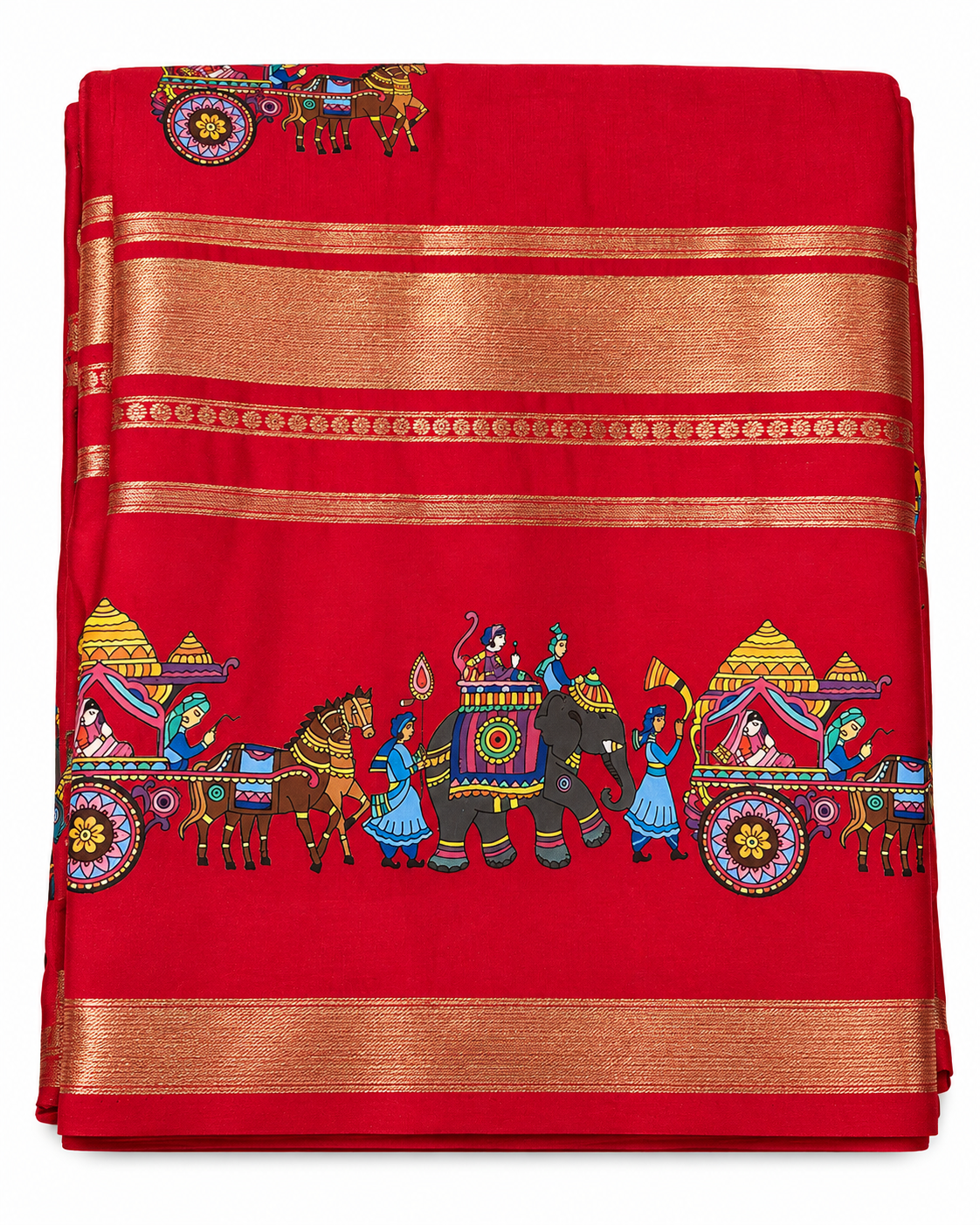 Printed Mysore silk