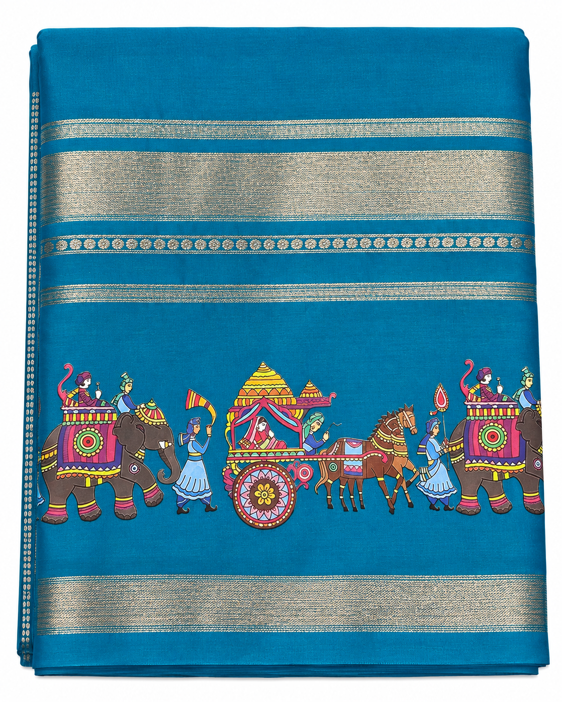Printed Mysore silk